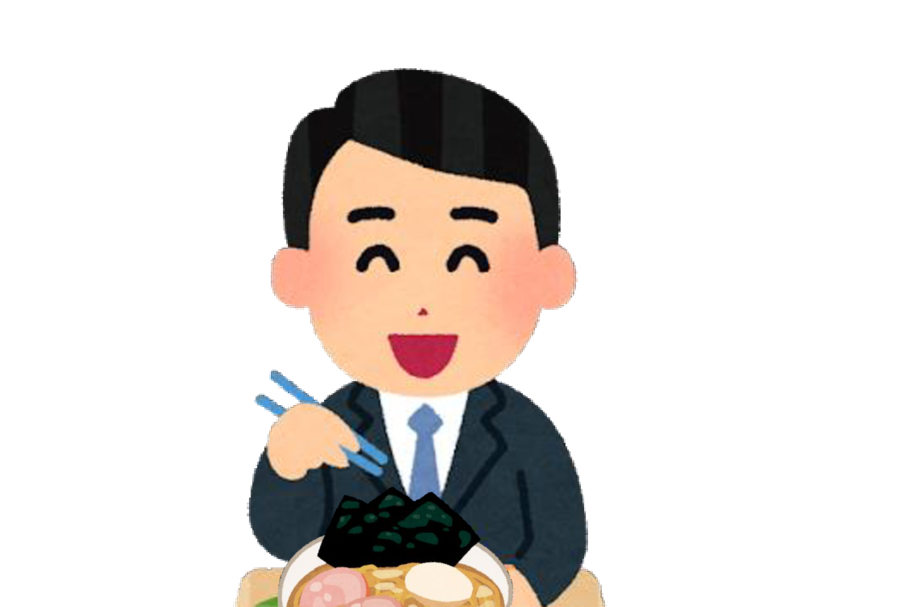 ラーメンを食べる人